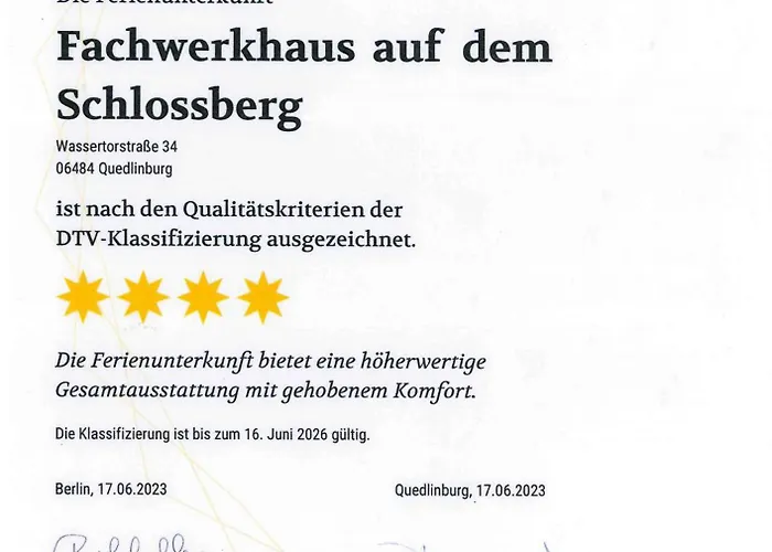 Fachwerkhaus Auf Dem Schlossberg 度假居 奎德林堡